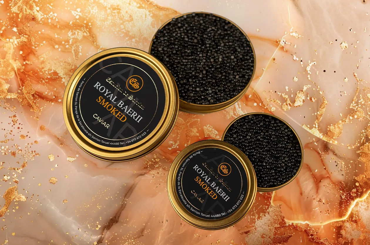 Caviar Ahumado — Ahumado en frío sobre madera de haya